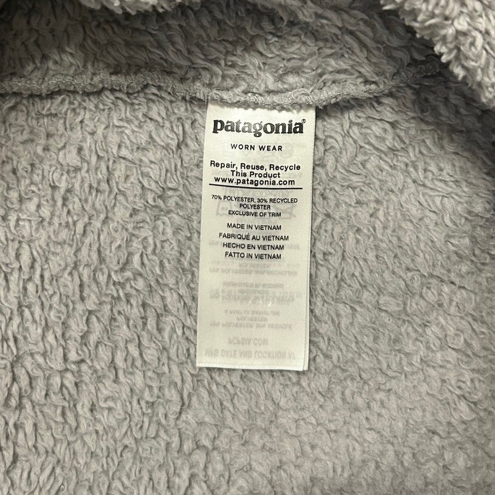 Patagonia Los Gatos 1/4 Zip Fleece Pullover Grey Womens M STY25235 FA19 - Picture 4 of 6